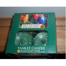 YANKEE CANDLE ~ DECK THE HALLS  ~ 12 TEALIGHTS TOTAL ~ NEW   283104312398